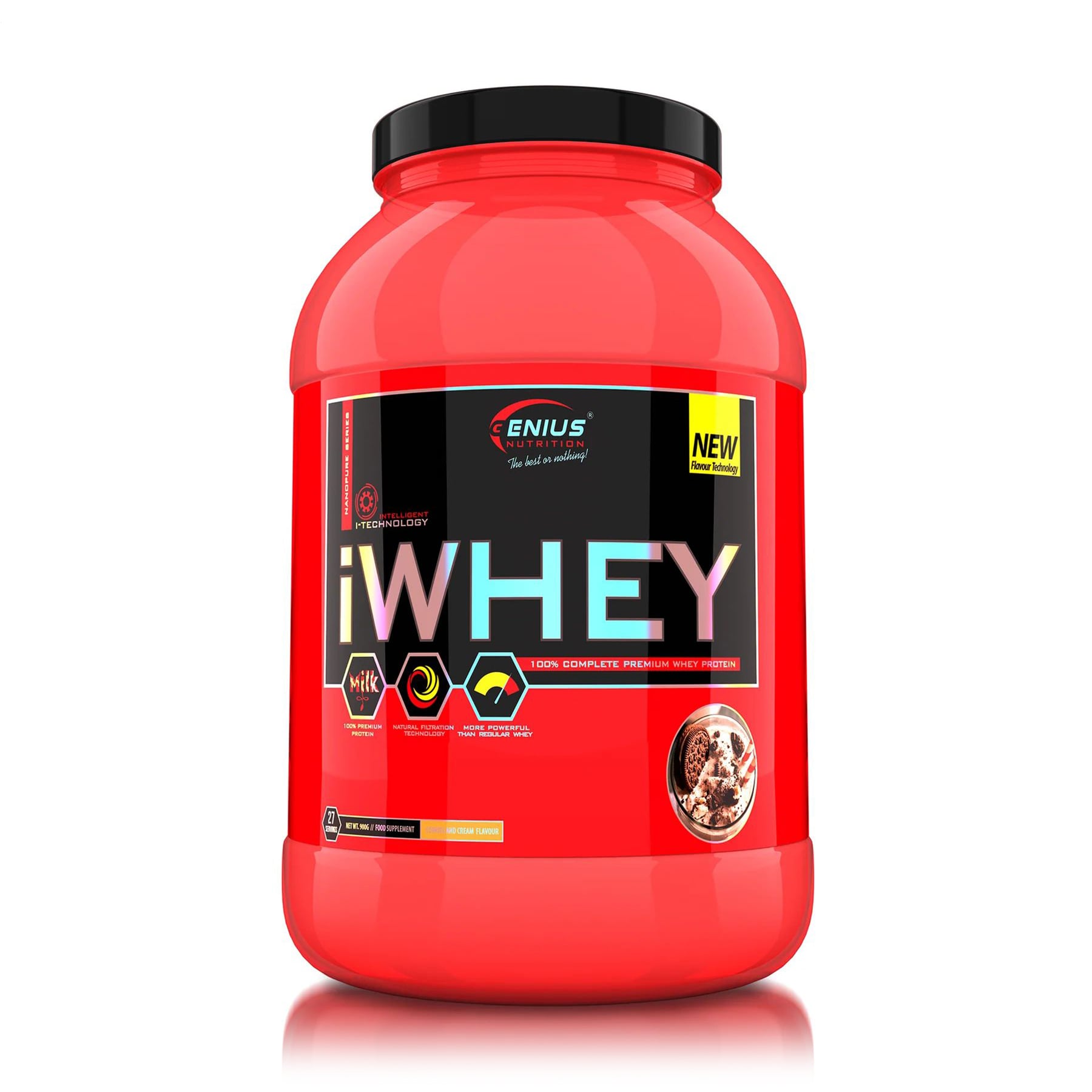 Протеїн Genius Nutrition iWhey Печиво з кремом, в порошку, 900 г